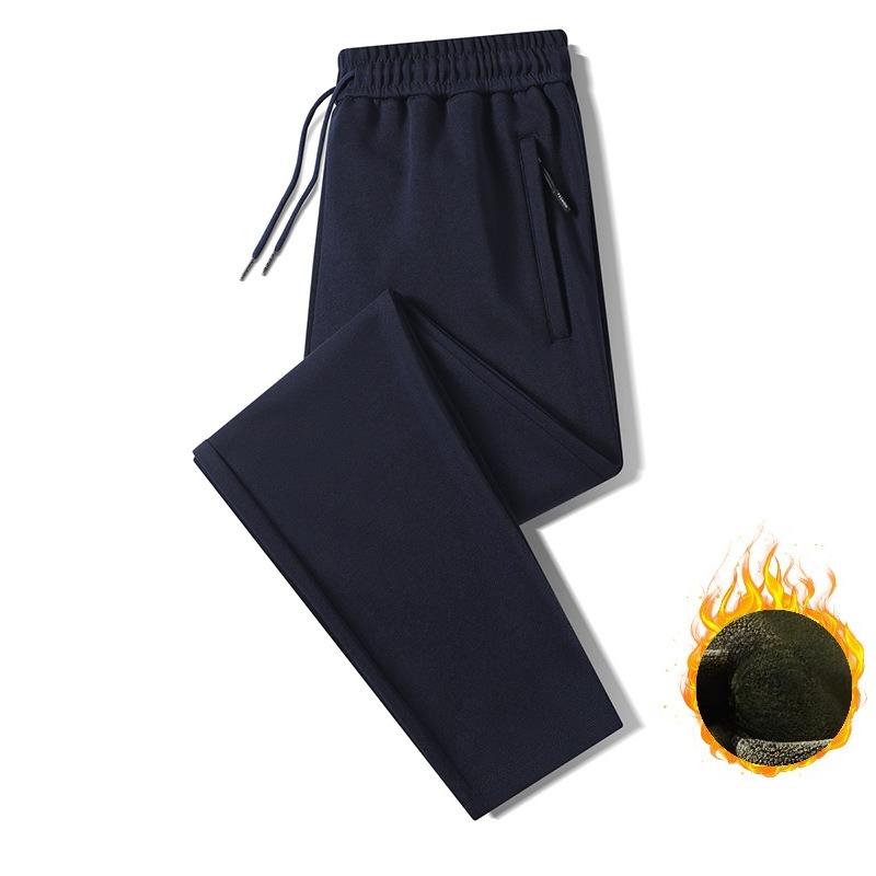 Men's Plus Size Sweatpants Spring/Autumn Trousers Versatile Casual Trousers for Men Warm Men's Long Trousers