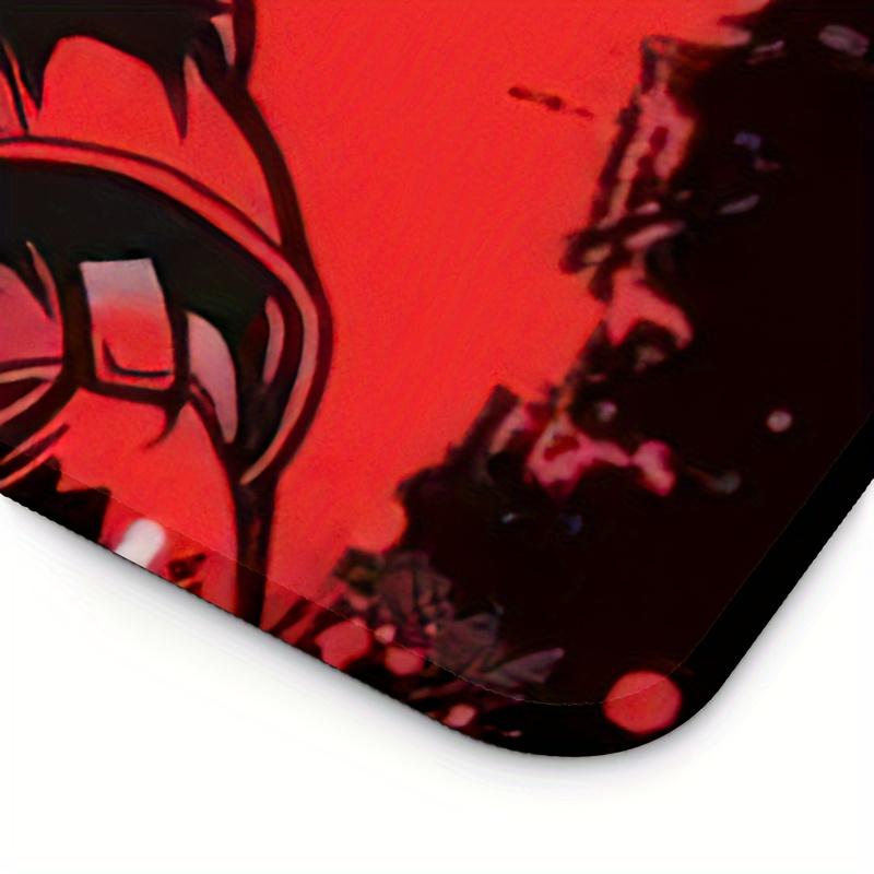 Extended Gaming Mouse Pad Red Soldier Design Large Rubber Mouse Mat Desk Pad Non-slip Base Office Gaming Computer Accessories