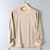 Foreign Trade Surplus Mountain-Style Outdoor Unisex Couple Sports Casual Patchwork Versatile Breathable Round-Neck Loose Long-Sleeve T-Shirt