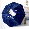 1pc Hello Kitty Blue Theme Umbrella with Plastic Handle,Suitable for All Seasons Home Travel Outdoor UmbrellaSanlio687