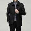 Firstview Men's Business Casual Mid-Length Wool Blend Overcoat FV24D1112