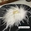 2024 Peony Feather Tassel Hairpin: Fluffy Hair Volume Boost Shark Clip