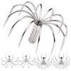 10pcs Pack Stainless Steel Squid Fishing Hooks 12 Claws Umbrella Needle Hooks Octopus Lure Making