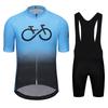 2025 Men's Lightweight Breathable Cycling Jersey Set Short Sleeve Quick Drying Outdoor Bib Sports Shirt Cycling Suit for Men