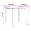 3 Piece Outdoor Dining Set with Cushions Black