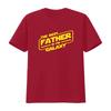 Mens The Best Father In Galaxy T Shirt Daddy Rock Papa Star Rocker  Vintage Washed Versatile Fashion Graphic Stretched