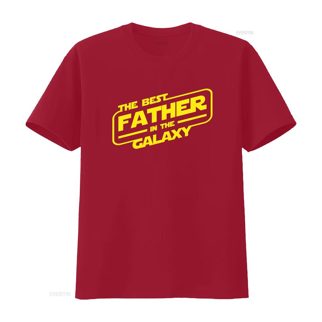 Mens The Best Father In Galaxy T Shirt Daddy Rock Papa Star Rocker Vintage Washed Versatile Fashion Graphic Stretched