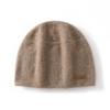 New Pure Cashmere Hat Knitted Warm and Versatile Double-layer Men's and Women's Solid Color Headgear