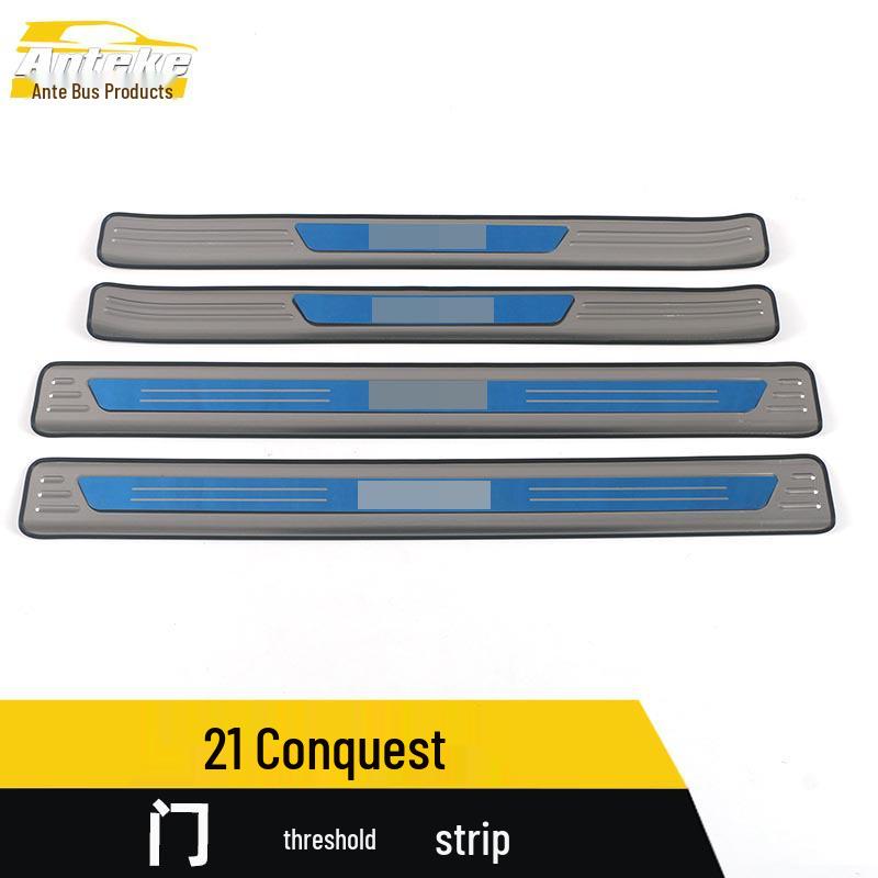 21 Model Stainless Steel Welcome Pedal Trim: Anti-Scratch, Bright Journey Threshold Protector