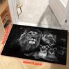 1pc Wild Lion Print Area Rug, Anti-fading Throw Carpet, Washable Tapestry, Mat For Living Room Bedroom Nursery Room Outdoors Pat
