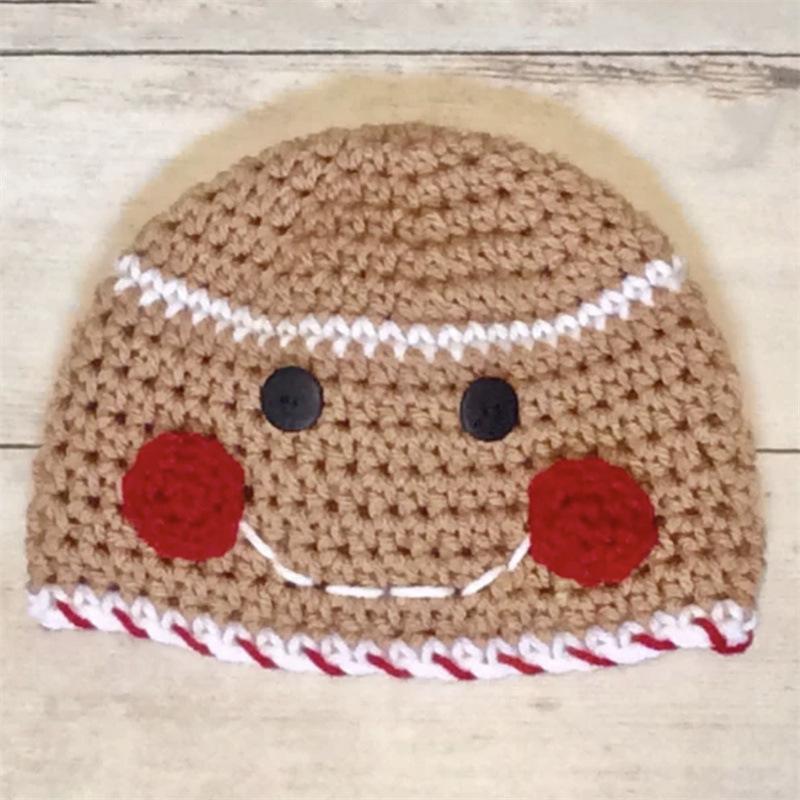 

Новая вязаная крючком шапка эльфа, шапка эльфа для родителей и детей, модная рождественская шапка Children 48-52cm