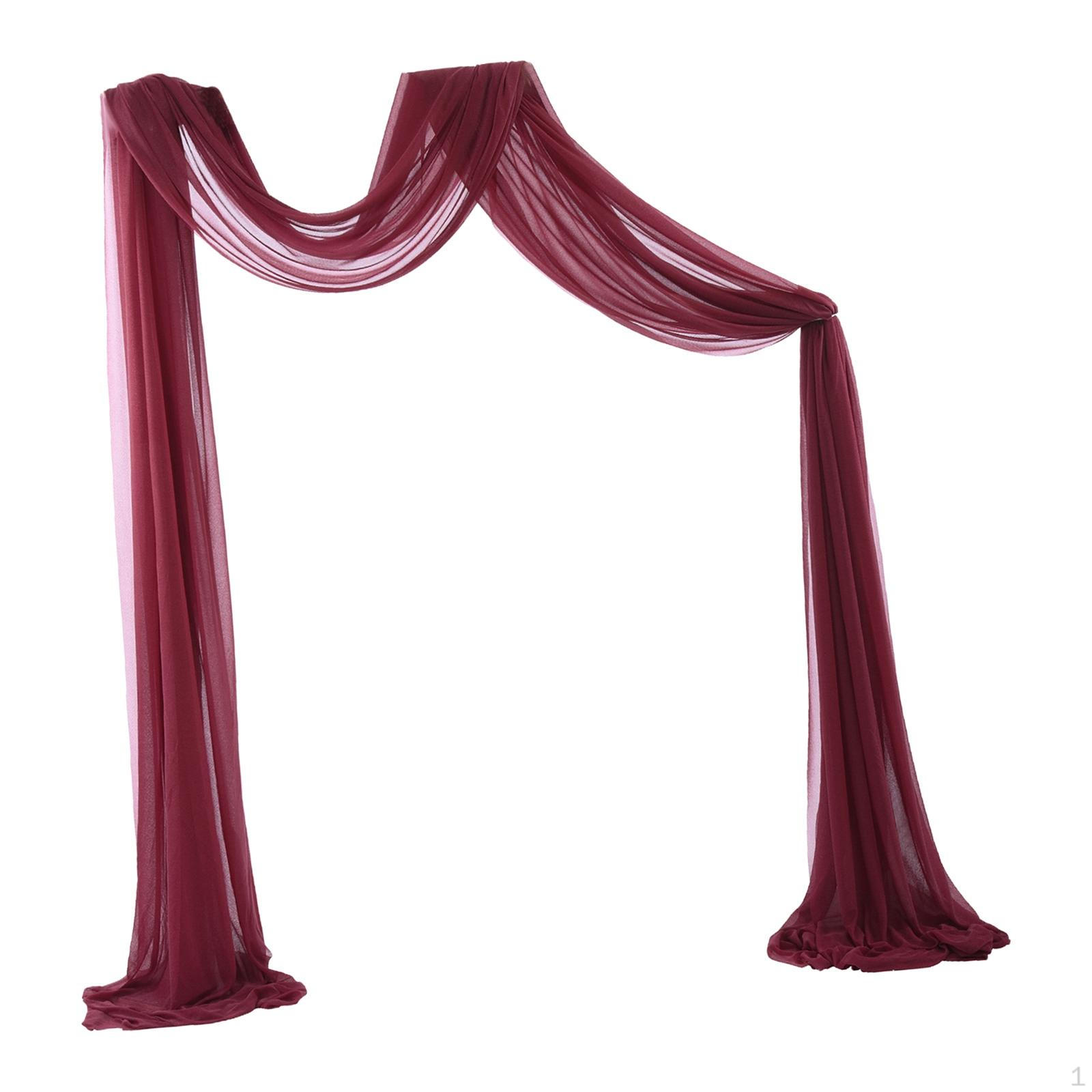

Арка с драпировкой для свадьбы, Декоративный гирлянда для церемонии и приема, Многоразовая, , 6 ярдов, Вечеринка 1x Red Wine