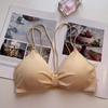 Breathable Summer Students For Underwear Soft Camisole For Women Wirefree Japanese Style Backless Bra