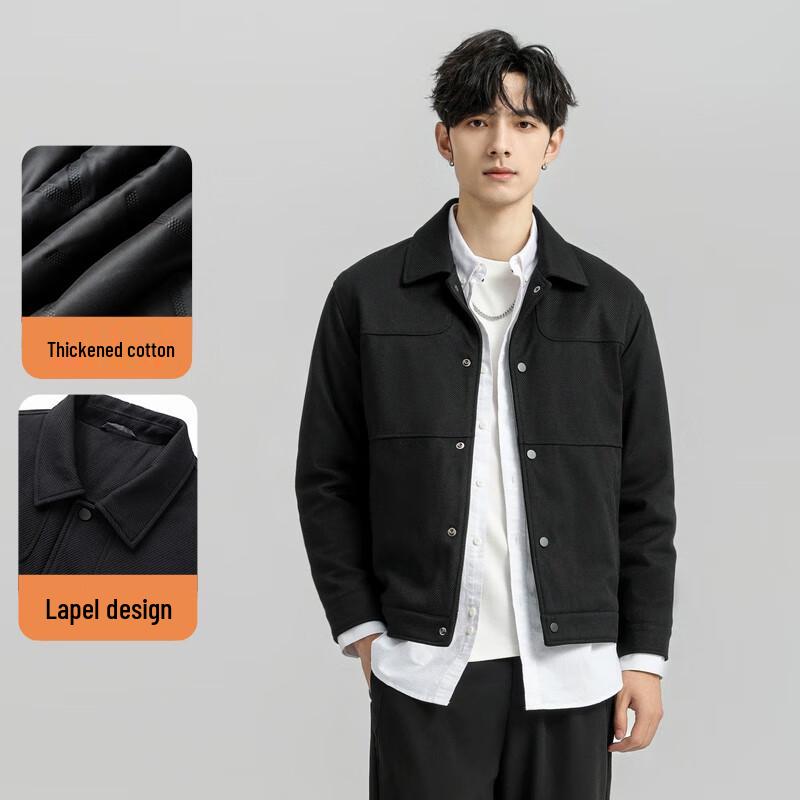 

Fengmao Men s Padded Lapel Casual Jacket L /175