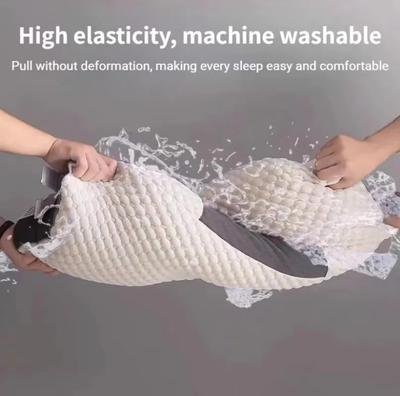 3D SPA Massage Pillow, Cervical Support & Well Sleep Nursing Pillows, Help Sleep and Protect the Neck Knitted Cotton Pillow