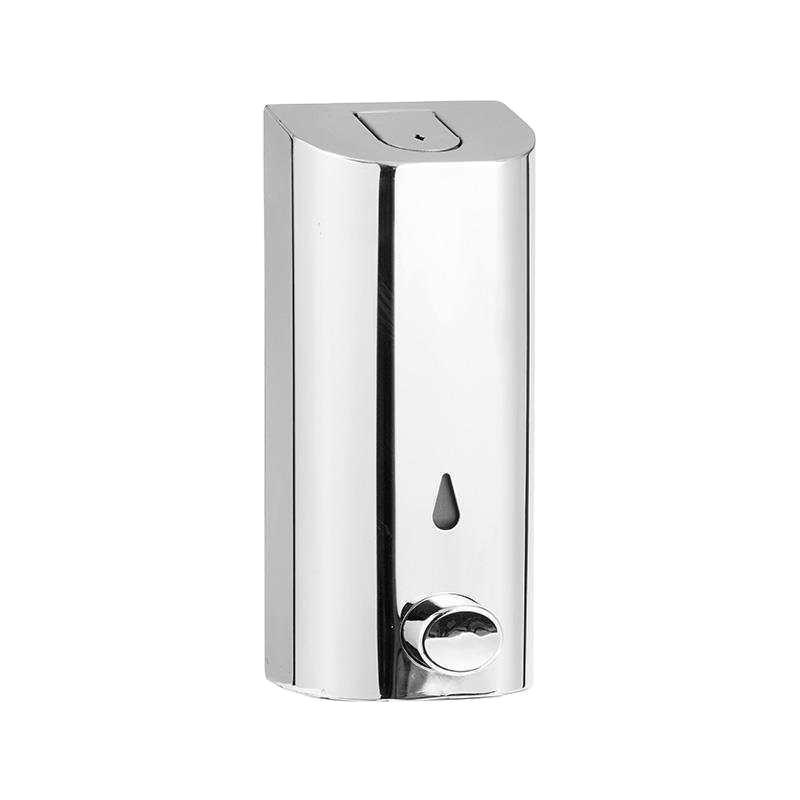 Modern Bathroom Manual Stainless Steel Liquid Hand Sanitizer Soap Hotel Shower Shampoo Dispenser серебряный
