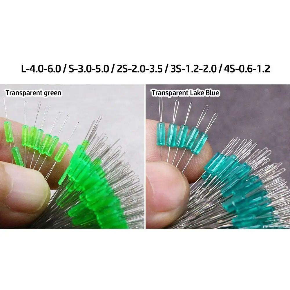 100Pcs/Bag 5 Sizes Colors Float Fishing Bobber Silicone Stopper Space Bean Connector Fishing Line Resistance Fishing Accessories