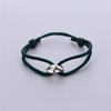 Verstellbares geflochtenes Seilarmband, einfacher Schmuck, Geschenk für Freunde, Paar, Freundschaft, Metallschnalle, Ring, Kette
