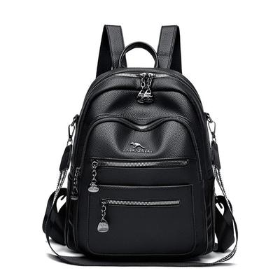 2025 New Soft Leather Versatile Women's Backpack