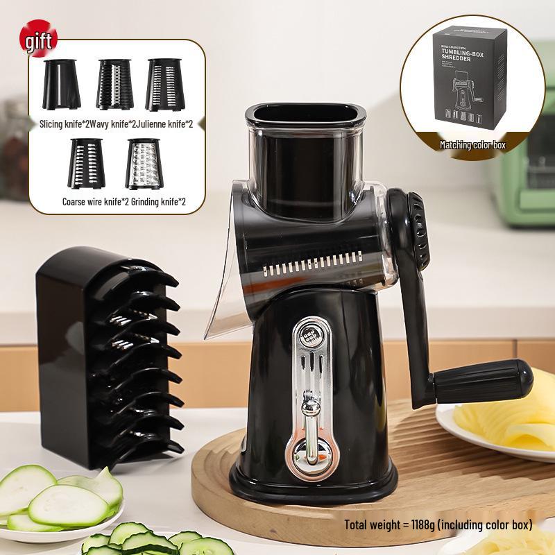 Manual Multi-Functional Vegetable Cutter & Shredder: Grater, Slicer, Potato Chopper