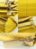 Yellow Crocodile Long Wallet for Men and Women, Made from a Single Piece of Genuine Alligator Leather, with a Round Zipper, Coin Purse, Card Slots,