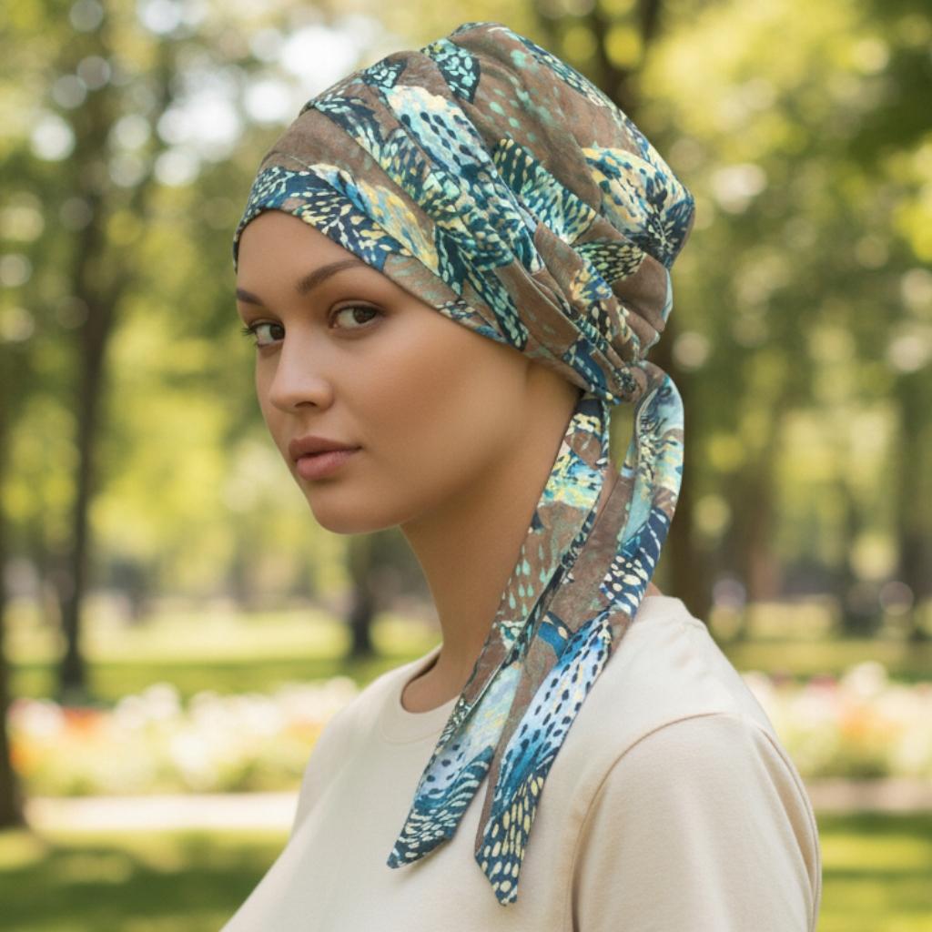Women's Turban Benay Wek-455 Stylish Tied Scarf Also for Chemotherapy