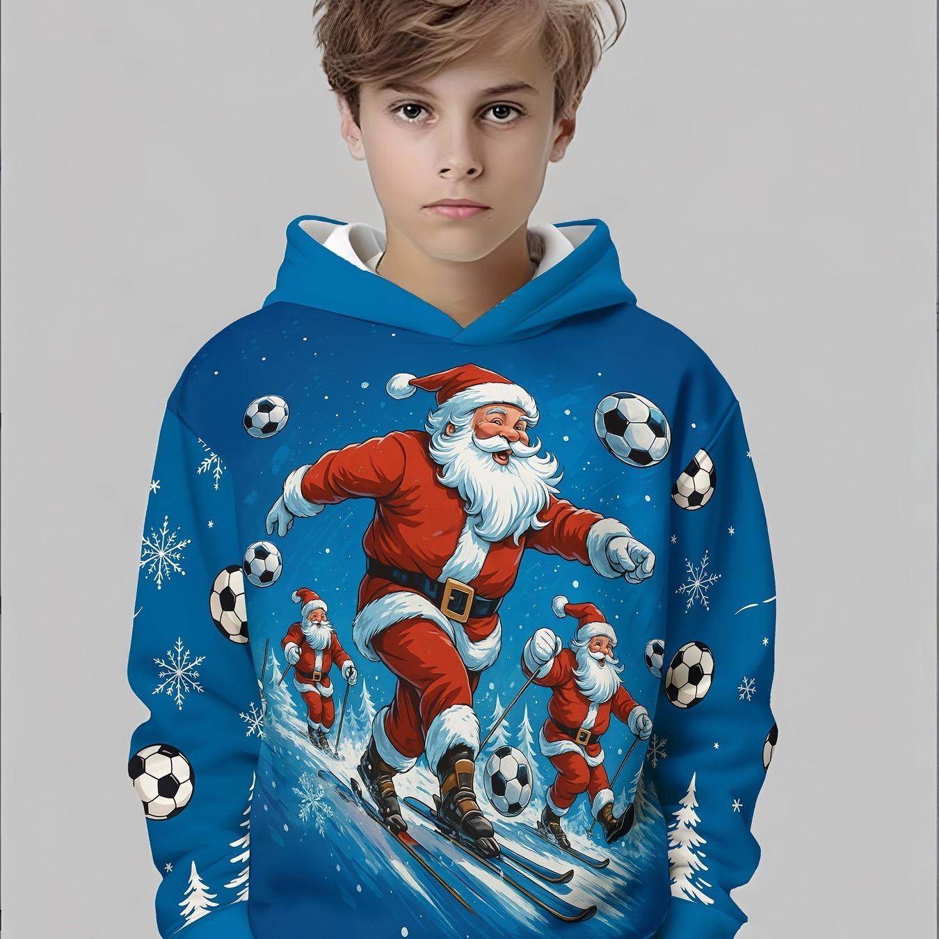 

3D Рождественский Модный Принт, Модный Принт для Мальчиков, Спортивная Одежда, Репродукция Ткани, Узор, Полная Печать, Дизайн в Стиле 13-14Y