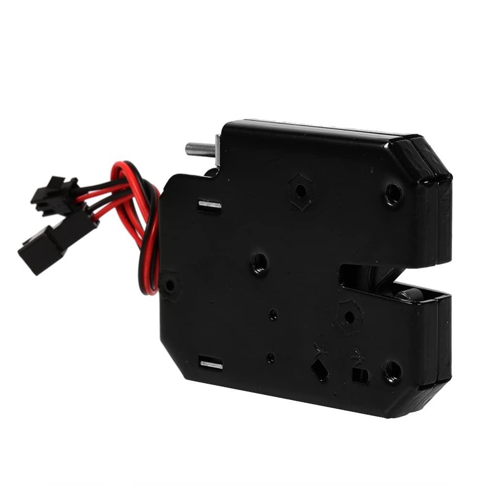 Cerradura de Pestillo Eléctrico Negra Cerradura de Control Eléctrico de Cobre Cerradura Electromagnética de Gabinete Trabajador