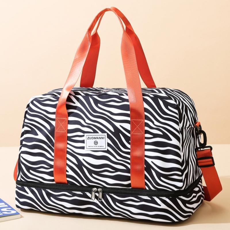 Borsa da Viaggio Stampata alla Moda Borsa da Viaggio di Grande Capacità Borse per Viaggi a Breve Distanza Stampa Leopardata Borse da Donna per il Tempo Libero Borse per la Conservazione delle Vacanze