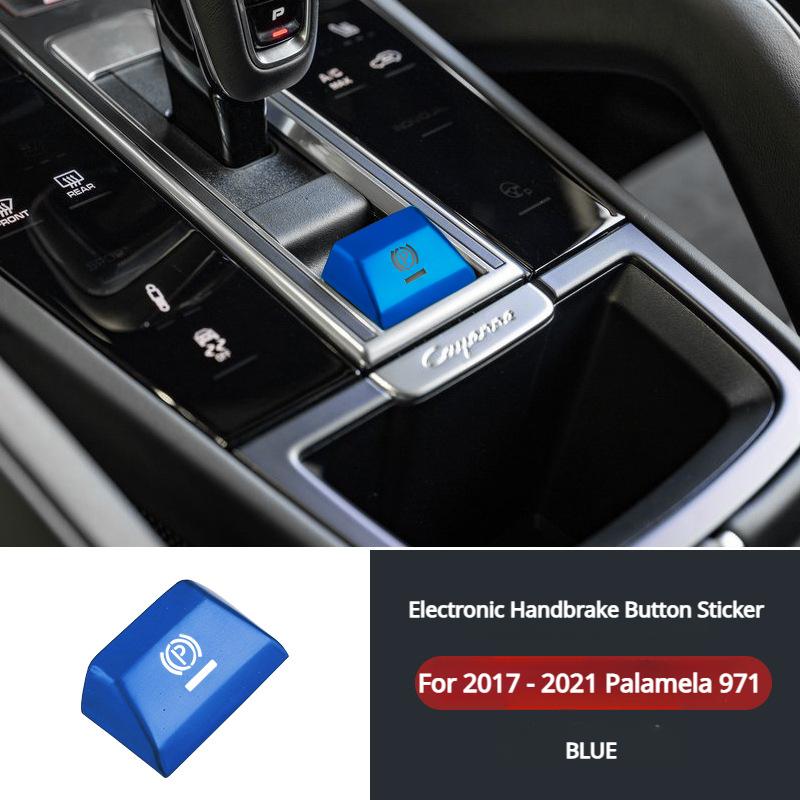 Bilstyling P-växel Parkeringsbroms Handbroms Dekorationsskydd för Porsche Macan 2014-2018 Cayenne 2018-2025 Palamela 971 2017-2025
