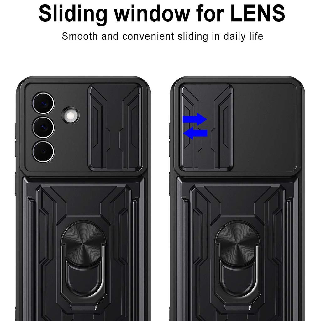 Heavy Duty Armor Case For Samsung Galaxy A14 A15 A16 A06 A07 A57 A37 A56 A36 A26 A54 A34 A55 A35 A05S Card Holder Slot Cover