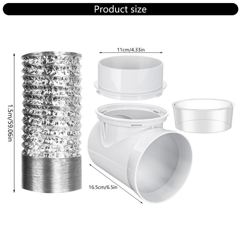 90 Degree Exhaust Hose Dryer Vent Wall Plate Dryer Vent Connector Kit Dryer Duct Connector Easy Installation Accessories