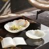 White Onyx Natural Marble Serving Tray for Fruit Salad Snacks Decorative Bowl for Kitchen Counter Entryway Table Home Decor