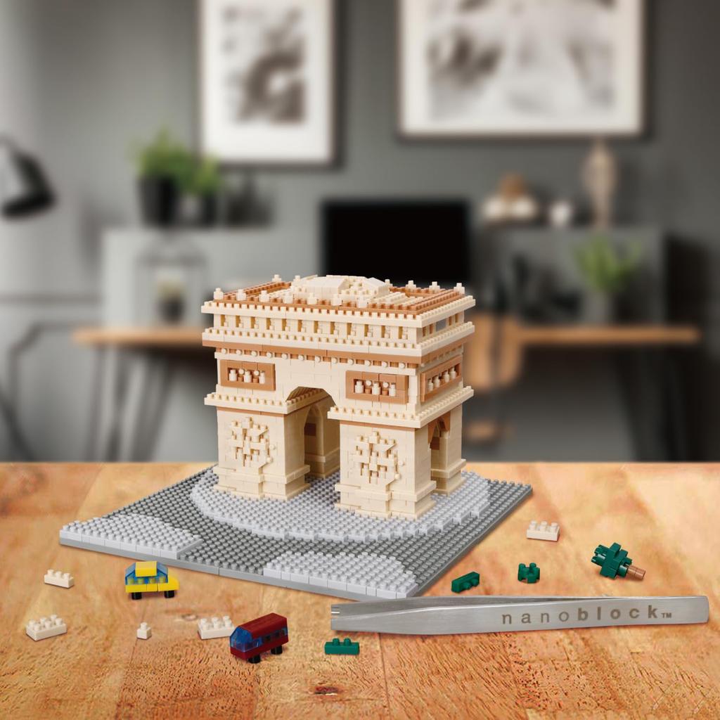 Kawada nanoblock Wereldberoemde Arc de Triomphe Deluxe Editie Geavanceerde Hobby Serie Bouwpakket – – L'Etoile