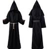 Halloween Medieval Monk Wizard Cloak with Hood