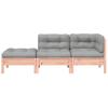 Vidaxl Sofa Ogrodowa Z Poduszkami I Podnóżkiem, 2-Osobowa