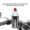 Adjustable Handlebar Cup Holder Bottle Mount Bracket 25Mm Silver For Motorcycle