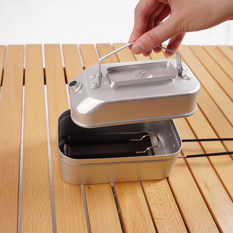 

Small Camping Frying Pan Outdoor Mini Portable Grill Pan Bbq Baking Dish Pan Travel Hiking Picnic Camping Cookware Barbecue Tool A