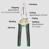 8-in-1 Wire Stripper with Voltage Tester Ergonomic Handle Compact Portable Multi-function Electric