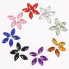 Round Multi-Faceted Acrylic Rhinestones: Double-Hole, Flat-Back Jewelry Accessories