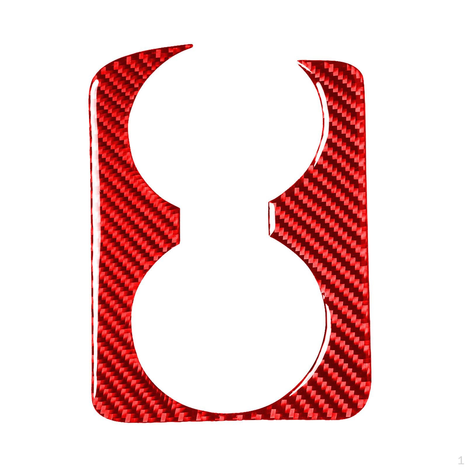 

Carbon Fiber Center Armrest Cup Holder Cover for rx8 Easy Installation червоний