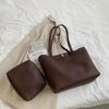 Litchi Pattern Soft Leather Tote Bag For Women Casual Large Capacity Shoulder Bag With Short Handles For Work And Daily Use