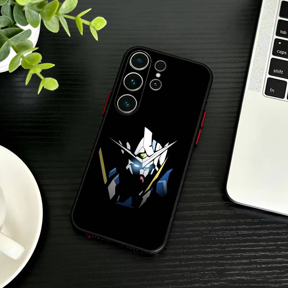 Gundam Anime Phone Case For Samsung S26,S25,S24,S23,S22,S21,S20,Ultra,Plus,FE Black Soft Cover