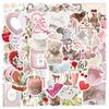 60 Coquette Pink Graffiti Stickers - DIY Decor for Phones & Tablets