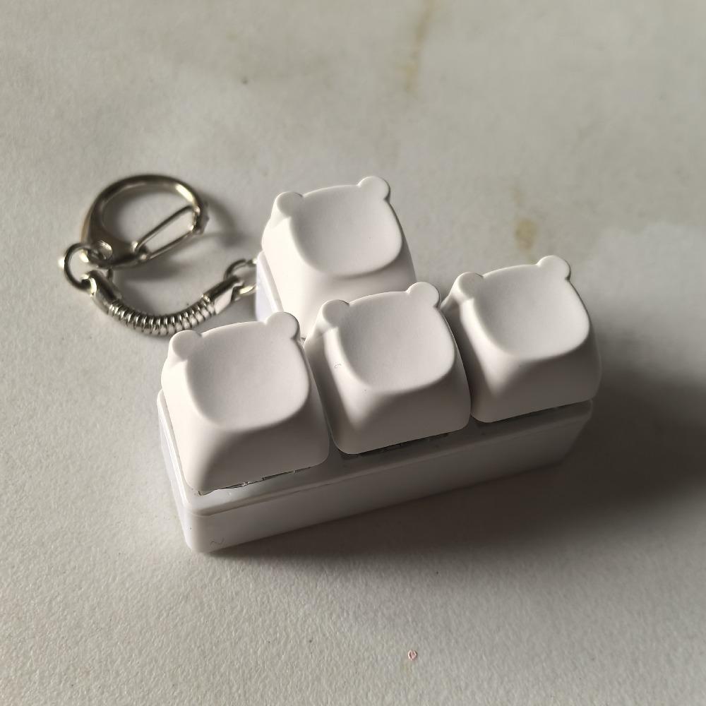 2/3/4/9Keys Fidget Keychain Keys Button Finger Keyboard Cap New Clicker Toy