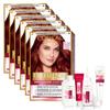 L'Oréal Paris Excellence Cream Hair Dye, No. 6.54 Copper Brown, 6 Pcs.