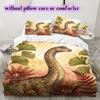 Aquarell-Tierbemalung Muster Bettwäsche, Tagesdecke Set Tagesdecke Bezug Kissenbezug Zuhause Geburtstagsgeschenk (1 Bettbezug + 2 Kissenbezüge, ohne Füllung)