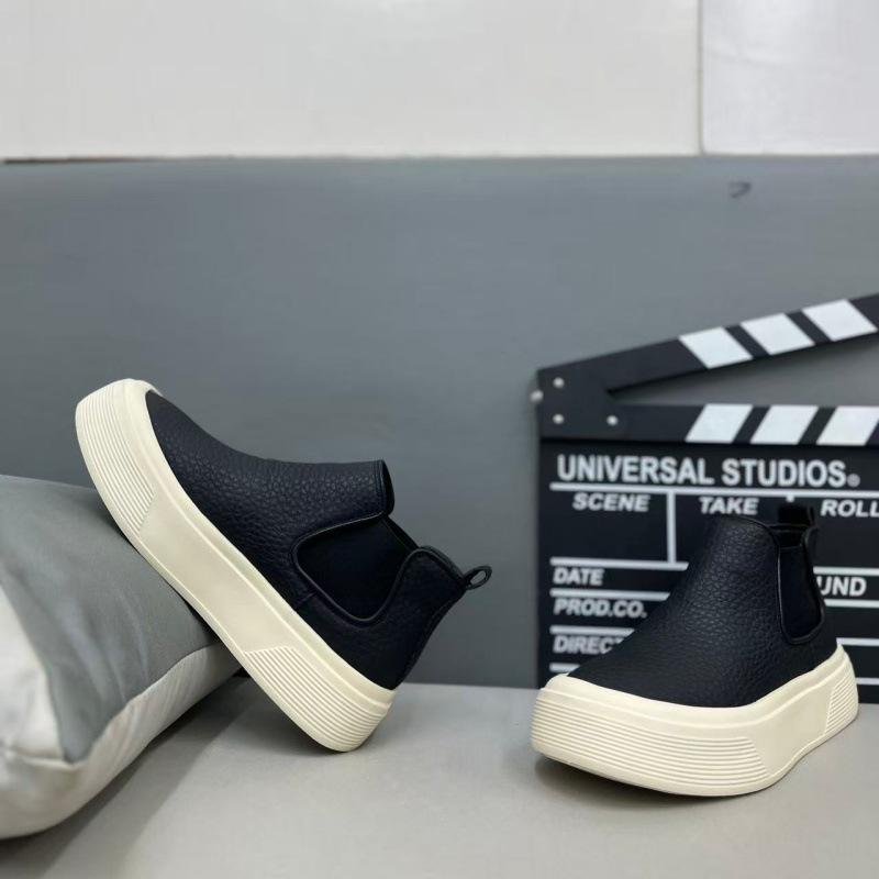 Winter lazy high-top solid color simple casual shoes gmd