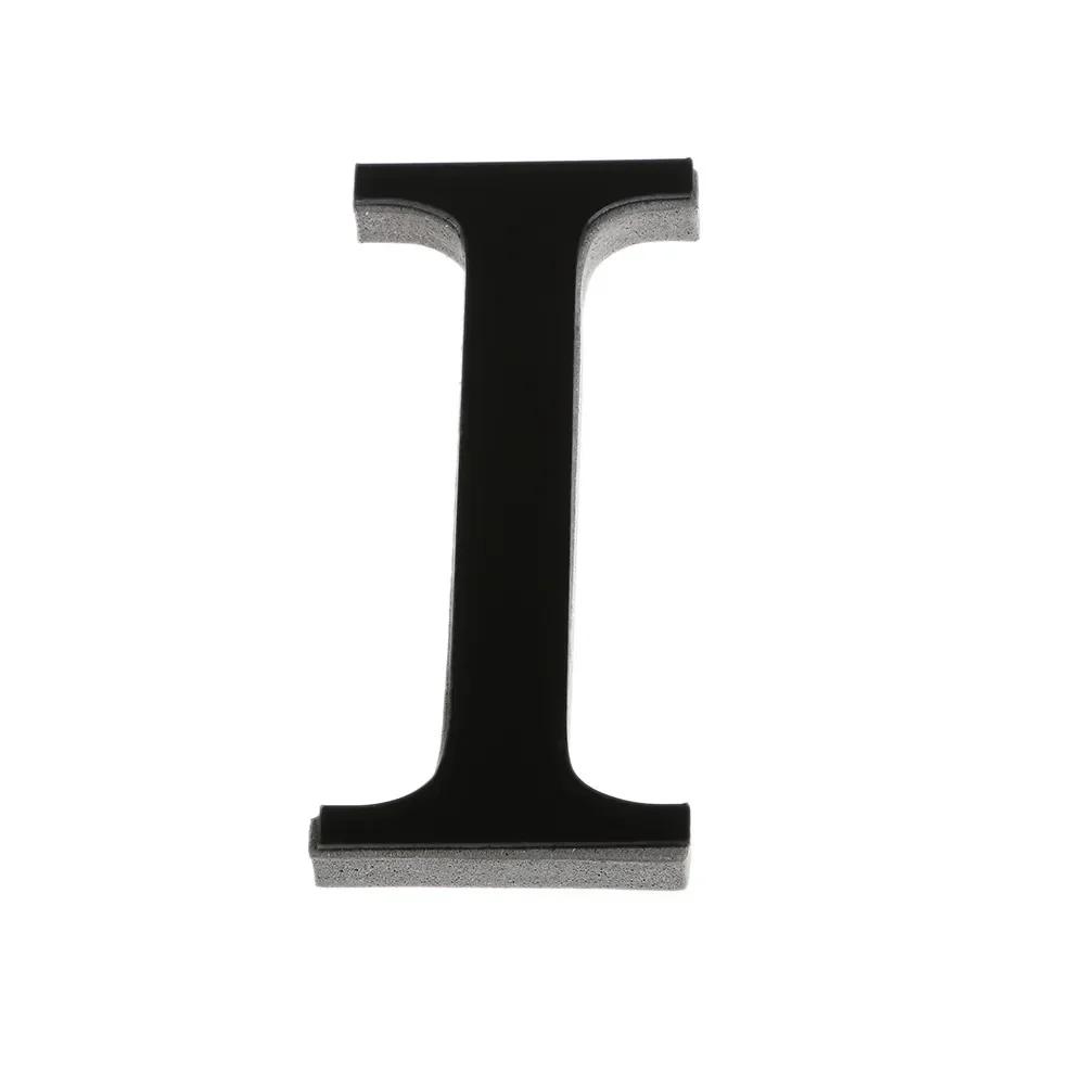 26 Letters DIY 3D Mirror Acrylic Wall Sticker Ornaments Black English Alphabet Decals Home Decor Wall Art Mural Party Decoration