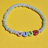 BONBEAU Color Point Initial Beads Bracelet 3 Colors